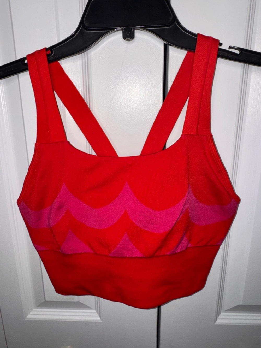 Adidas Marimekko Red Pink Razorback Sports Bra Approximately size 10